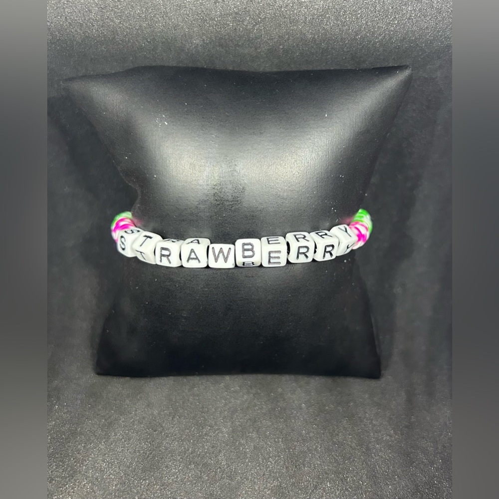 Strawberry (Strawberry Shortcake) Heishi Bracelet